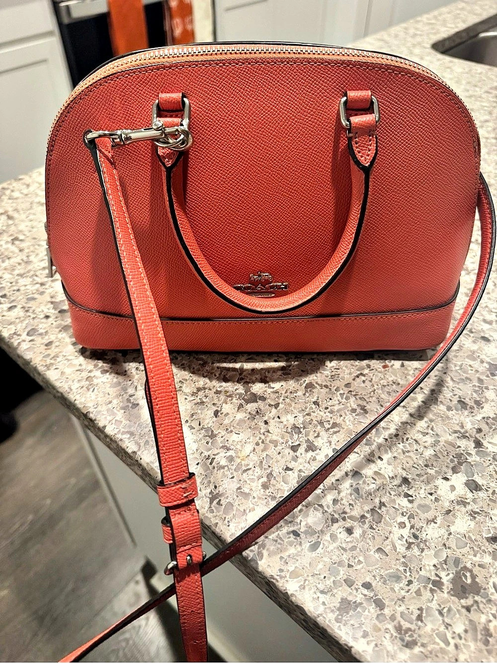 COACH Mini Sierra Satchel Coral